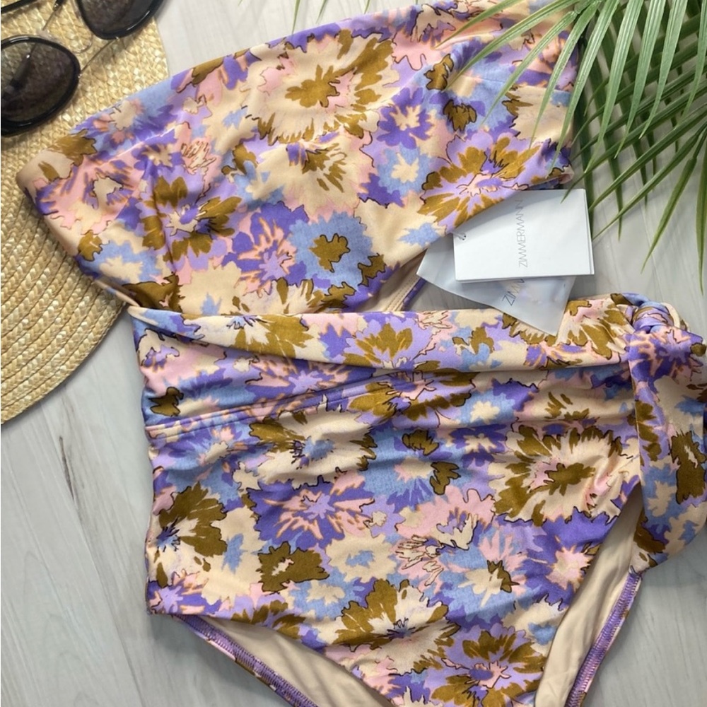 Zimmerman scarf tie one piece womens swimsuit NWT. Summer. Size 6. Never worn